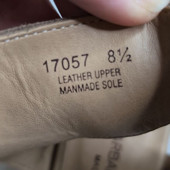 Barbara Barbieri Women's 8.5 Tan Leather Heeled Sandal - Picture 4 of 9